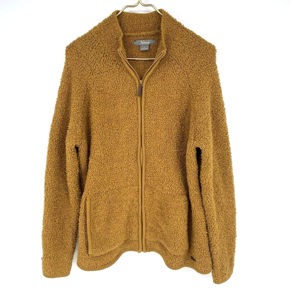 Natural Reflections Tan Sherpa Cardigan